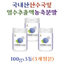 산수국잎 열수추출 분말 국산 수국잎 농축 파우더 고함량 산수국 추출액 가루 20대 30대 50대 갱년기