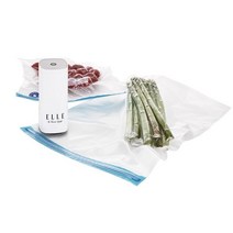 엘르 핸디 진공포장 압축기 압축팩 세트 휴대용 보관, 엘르핸디진공포장압축기