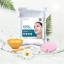 린제이 티트리 모델링팩 피부관리샵 사용 1kg+고급팩도구3종+핑크해면, 티트리+팩도구3종+해면