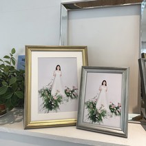 포토테이블 웨딩사진액자 골드프레임액자, 2.줄리엣204실버, A4(210mmx297mm), 1개