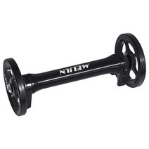 접이식 자전거 머드가드용 텔레스코픽 이지휠 bromptonbike easywheels와 호환되는 알루미늄 로드 3sixty 이지 휠, 검은색, 금속