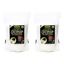 렛츠두오가닉 코코넛 플레이크 저지방 언스위튼드 글루텐 프리 비건, 250g, 2개