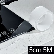 다름 틈새차단 투명 실리콘테이프 (5cmX5m) 싱크대[SN:66+_jk], 단일선택▷