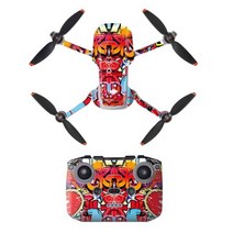 드론 diy 부품 용품 DJI 미니 2 PVC 스티커 보호 필름 스크래치 방지 데칼 액세서리용 스킨 액세서리, 4-Graffiti