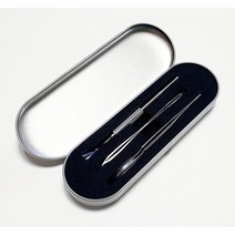 라온플렉스 강아지 진드기 제거 핀셋 집게 리무버 3종 세트, 메탈 케이스 세트