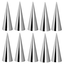 원추형 튜브 콘 롤 몰드 나선형 크로와상 몰드 크림 호른 금형 과자 금형 쿠키 디저트 주방 베이킹 도구, 하나, 은