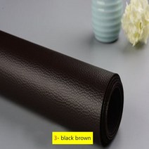 인조 가죽 레자 원단 가방 가죽지갑 부자재 공예용 합성피혁 100x135cm 자기 접착 패치 스틱-온 다림질 소파 수리 보조금 PU 패브릭 스티커 패치 스크랩북, 협력사, 135x100cm, 3--검은 갈색