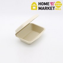 김밥도시락 종이 일회용도시락 B-001 50개x10봉 만두포장용기 일회용도시락용기
