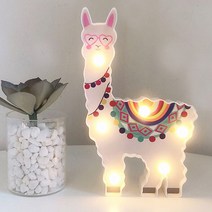 사랑스러운 구름 스타 문 LED 야간 조명 어린이 선물 장난감 아기 침실 화장실 램프 장식 실내, 31 Alpaca 2