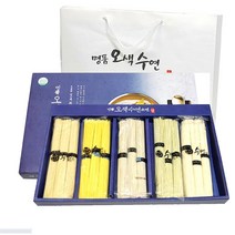 구포국수 오색수연 소면 세트 500g 5개 추석 명절 직원 선물, 단품