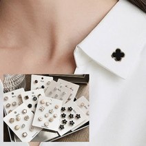여성용 미니 브로치 옷잠금버튼 리본 뱃지 핀뱃지 버튼