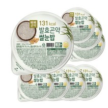 [발효와 쌀눈의 효능을 하나로] 131kcal발효곤약쌀눈밥 150g x 8/16/24 팩, 8개