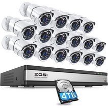 ZOSI 16채널 4K PoE 홈 보안 카메라 시스템, POE-16Cam