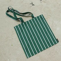 [천삼백케이] [140스푼] 에코백 - Stripe Green EcoBag