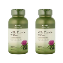 GNC 밀크씨슬 200mg 100캡슐 2병