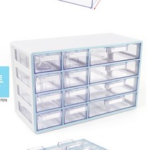 오더고 12칸 사무실 책상정리서랍 사무용품 정리함 오거나이저 미니서랍, 색상, 민트