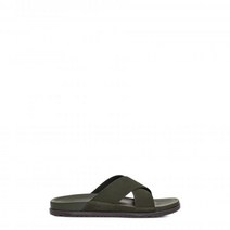 UGG 어그 for men 스웨이드 크로스 스트랩 슬라이드 웨인스콧 - 포레스트