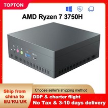 미니PC 데스크탑 고사양 topton nuc amd 게임용 ryzen 7 3750h vega 그래픽 2 ddr4 nvme ssd 컴퓨터 windows 1110 10 pro ht, 애슬론 골드 3150u, 32GB DDR4 512GB NVMe