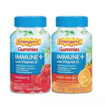 이머전씨 이뮨 플러스 비타민D 라즈베리 슈퍼오렌지 구미젤리 45정x2병, 10739720001