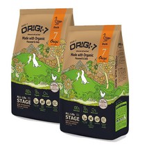 오리지7 유기농 사료 오리 2kg X 2포 소프트 오가닉 바우와우 강아지 반려견 애견