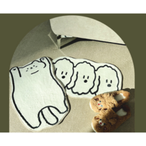 귀여운 강아지 야옹이 발매트 러그, 냥냥이
