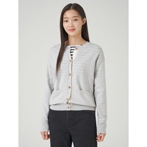 빈폴레이디스 투 톤 배색 카디건 라이트 그레이 BF295AO012 1007595