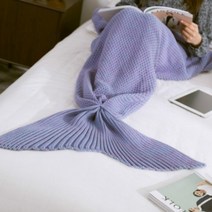 특가인어공주 니트담요 L 4컬러 바이올렛 L
