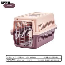 애견 항공 상자 강아지 고양이 휴대용 외출 강아지 케이지 소형 중대형견 항공 탁송차용 고양이 케이지, 커피컬러48*32*30(12Jin), 특정 선물 그림 작성 그것에