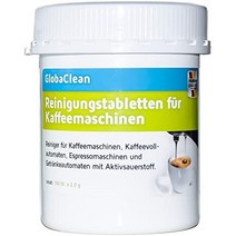 전자동 커피 머신용 GlobaClean 클리닝 정제 150정 각 2g Jura Siemens Bosch Krups WMF Saeco Melitta, 단색, 150