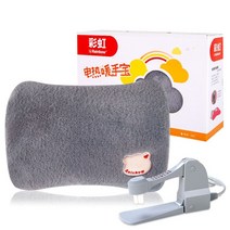 무선 충전식 온열찜질팩 생리통배찜질 복부온열마사지기 손난방 전기찜질기 온수팩, 다크모던【부드러운토끼털온수주머니내압방폭】