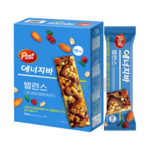 동서 포스트 에너지바 밸런스 견과류바 견과바 영양바 건강간식 500g, 포스트 에너지바 밸런스(파랑), 1개