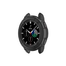 아이티스타일 갤럭시워치4 클래식 전용 베젤링 보호 케이스 42mm 46mm, 블랙