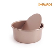 쉐프메이드 6인치 원형 케익팬 틀 1호 (분리형) 지름 15.3cm x 높이 7cm