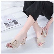미스터추 여성발편한여름힐샌들 여자여름슬리퍼8675