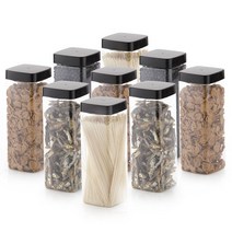 [바보사랑] 냉장고 사각 보관용기(대 1200ml) 9개+스티커