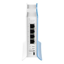 MikroTik hAP lite TC 홈 4 이더넷 포트 및 다채로운 인클로저 RB941-2nD-TC 듀얼 체인 2.4GHz 온보드 무선, 한개옵션0