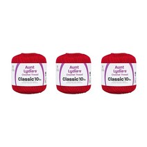 Aunt Lydia 클래식 와사비 크로셰 - 350y/320m 3팩 면 게이지 10 440239