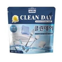 클린데이 식기세척기 세제 미니타블렛 올인원 린스 50개입