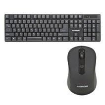 현대 무선 마우스키보드 세트 + 키스킨, HD-WMK9300, 혼합색상, 일반형