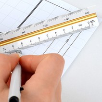 15 30 cm 삼각 스케일 자 도면 제도용 척도 축척자, 제품선택, 15cm - 고배율