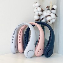 휴대용 핸즈프리 선풍기 저소음 파워쿨링 넥풍기, 01 화이트