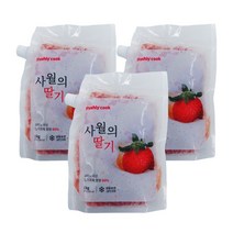 사월의딸기 딸기청 카페 딸기 라떼 스무디 에이드 요거트 과일청 수제청 대용량 3KG