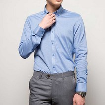 [PD&K3BD8] 남성 결혼식 하객룩 신축성 좋은 니트 긴팔 셔츠