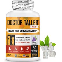 Doctor Taller Kids - Support Healthy Growth of Kids with Multivitamins and Multiminerals, 60 Tablets - Animal Shapes