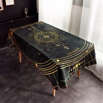 타로천 별자리 탁자 테이블 덮개 보 타로 스프레드천, 85x85, 퍼플