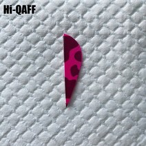 양궁 깃털 화살 물방울 모양 전통 2 인치 24 개, 13 Fluorescent Pink