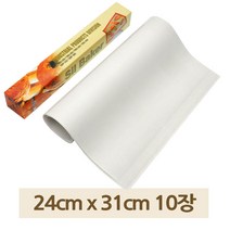 테프론 베이킹 시트 화이트 24 x 31cm 10매 유산지