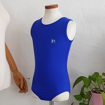 한디자인 리듬체조 연습복 베이직 레오타드 블루