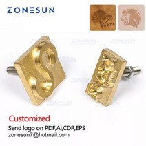 불박기 가죽 공예 불박 도장 기계 제작 인쇄 ZONESUN-맞춤 디자인 사용자 정의 핫 황동 스탬프 철 금형 개인 로고 금형 난방 나무 쿠키 DIY 선물, small than6x2cm