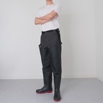 맥스메가다인 낚시 해루질 갯벌 모내기 웨이더 부츠 허벅지 장화, 255, 블랙